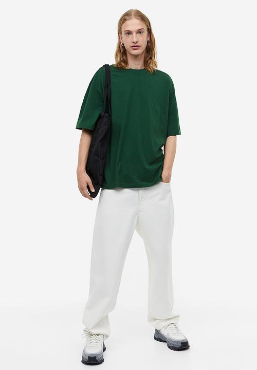 H&M - Loose fit T-shirt - dark green