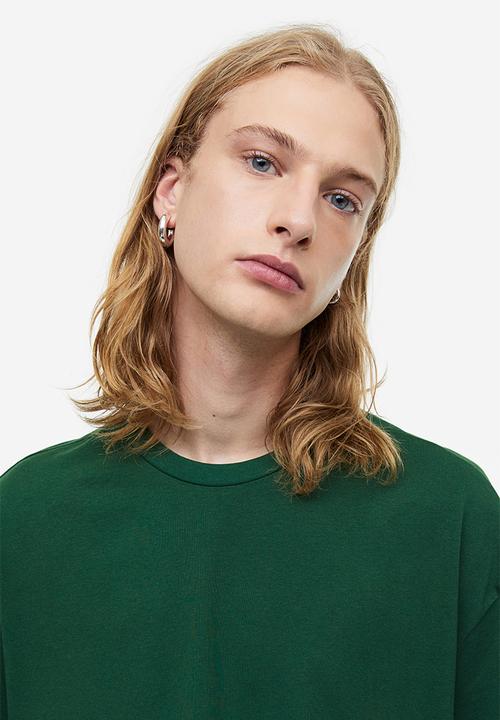 H&M - Loose fit T-shirt - dark green