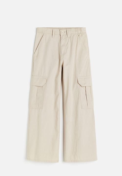 H&M - Wide cargo trousers - beige