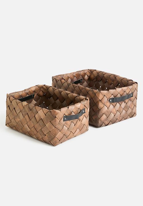 Storage Solutions - Nested storage basket set of 3 - natural