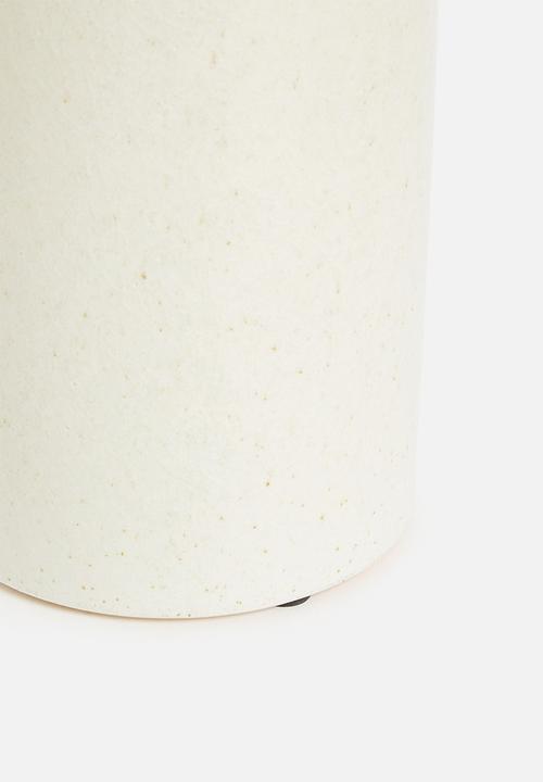 H&S - Ceramic matt sandy vase - grey