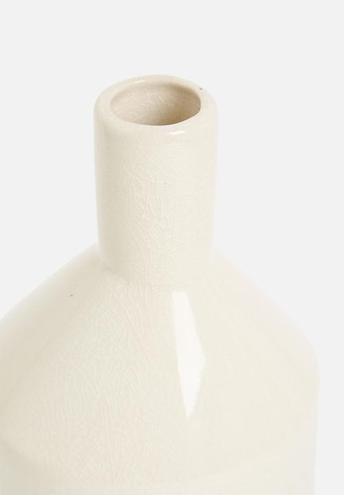 H&S - Ceramic matt sandy vase - grey