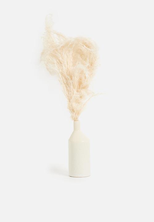 H&S - Ceramic matt sandy vase - grey