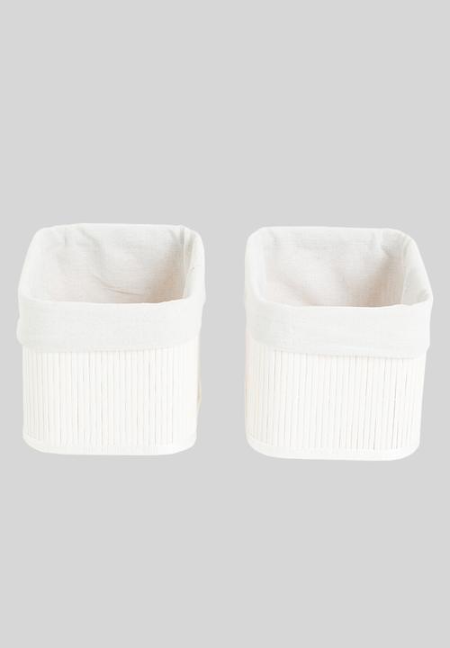 Storage Solutions - Snug bamboo nested storage set of 4 - cream