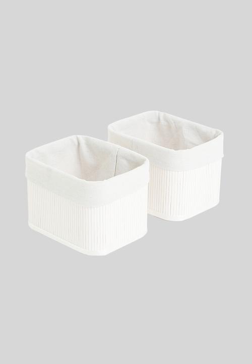 Storage Solutions - Snug bamboo nested storage set of 4 - cream