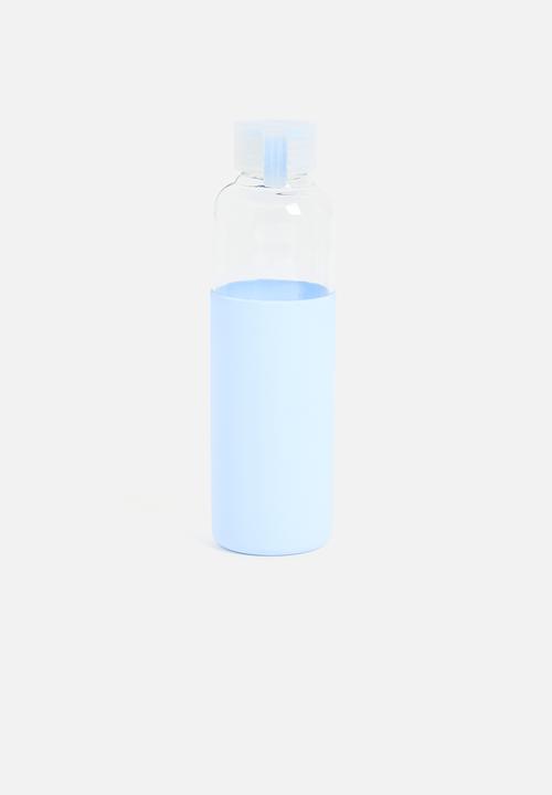 Excellent Houseware - Hydrate glass water bottle - blue
