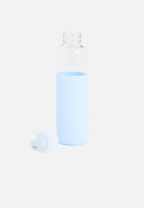 Excellent Houseware - Hydrate glass water bottle - blue