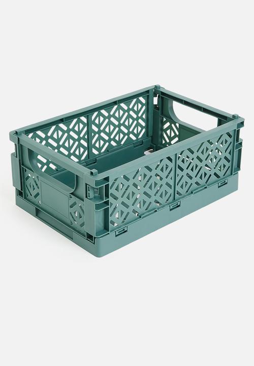 Storage Solutions - Foldable storage crate - green