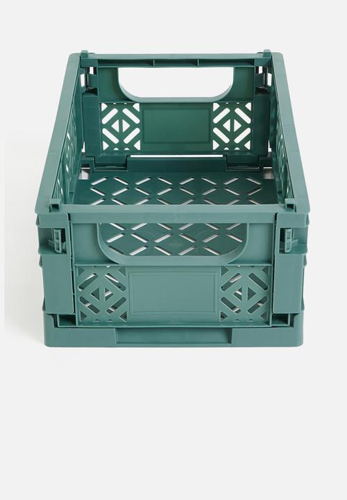 Storage Solutions - Foldable storage crate - green