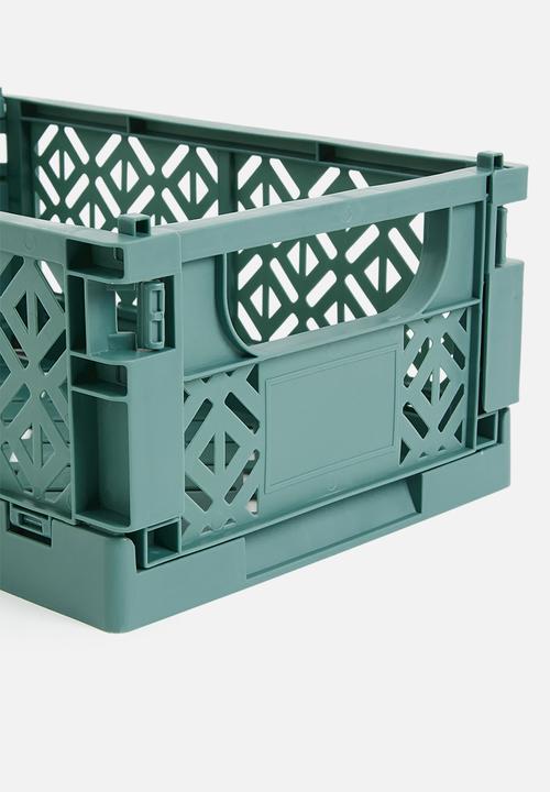 Storage Solutions - Foldable storage crate - green