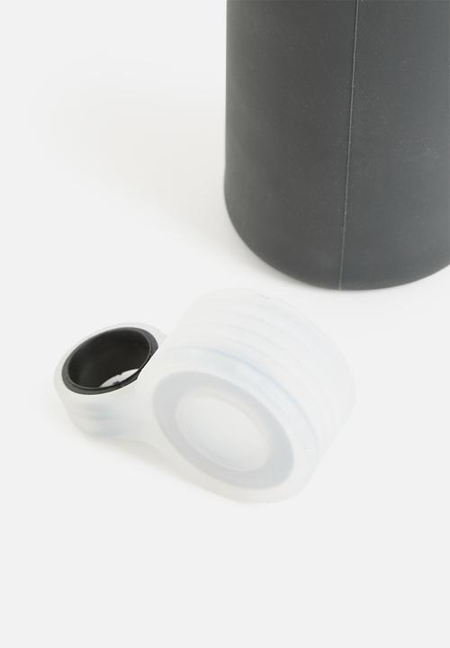 Excellent Houseware - Hydrate glass water bottle - black