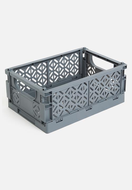 Storage Solutions - Foldable storage crate - grey