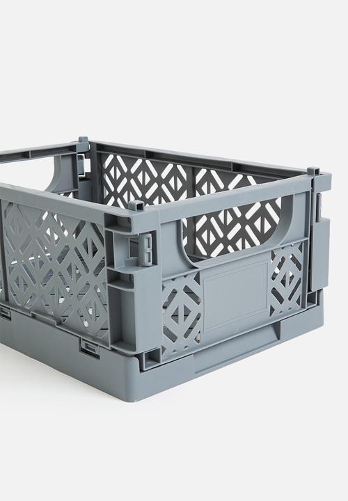 Storage Solutions - Foldable storage crate - grey