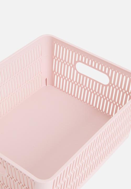 Storage Solutions - Meshy storage basket set of 2 - pink