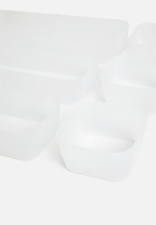 Storage Solutions - Drawer organiser set of 7 - clear