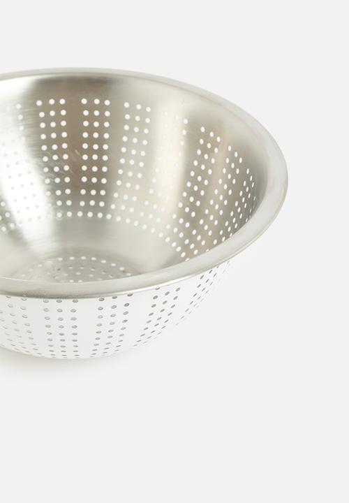 Excellent Houseware - Vevo stainless steel colander- White