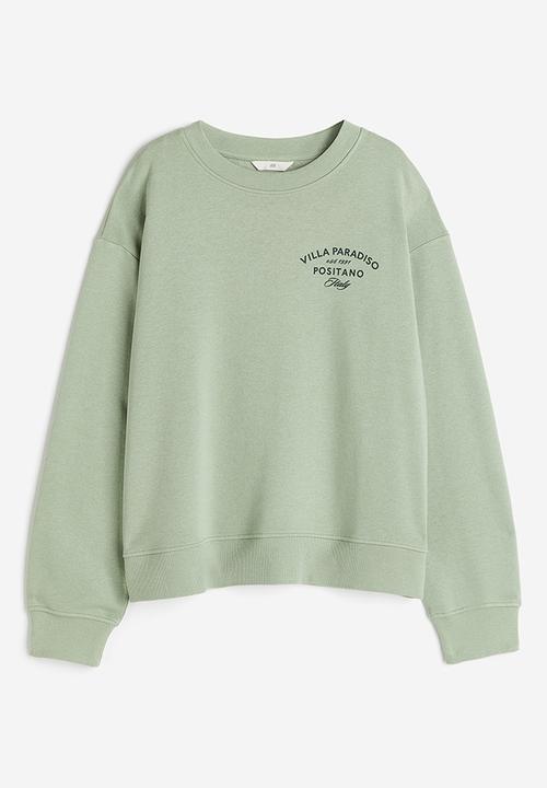H&M - Crew-neck sweatshirt - Light green Positano