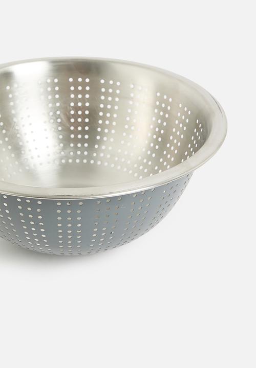 Excellent Houseware - Vevo stainless steel colande- Grey