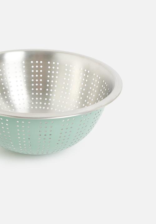 Excellent Houseware - Vevo stainless steel colande - Sage