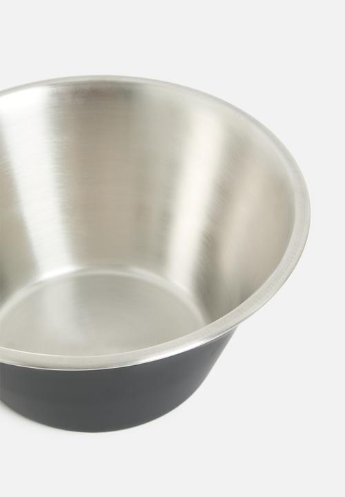 Excellent Houseware - Large 2l stainless steel bowl- Black