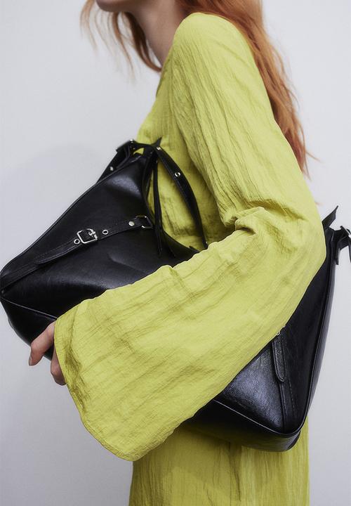 H&M - Crinkled dress - Lime green