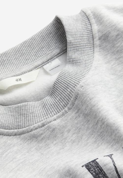 H&M - Oversized sweatshirt - Light grey marl Nirvana