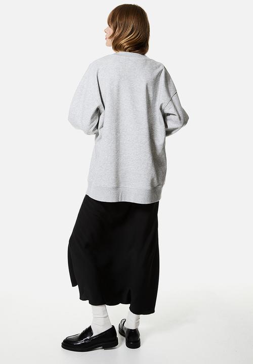 H&M - Oversized sweatshirt - Light grey marl Nirvana