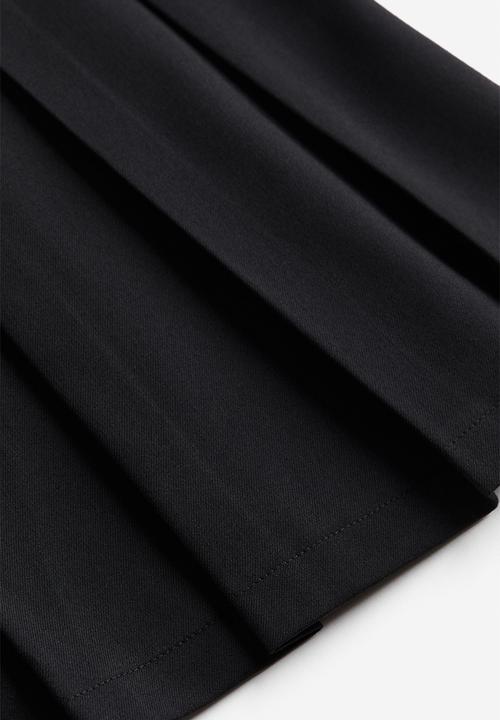 H&M - Pleated a-line skirt - black