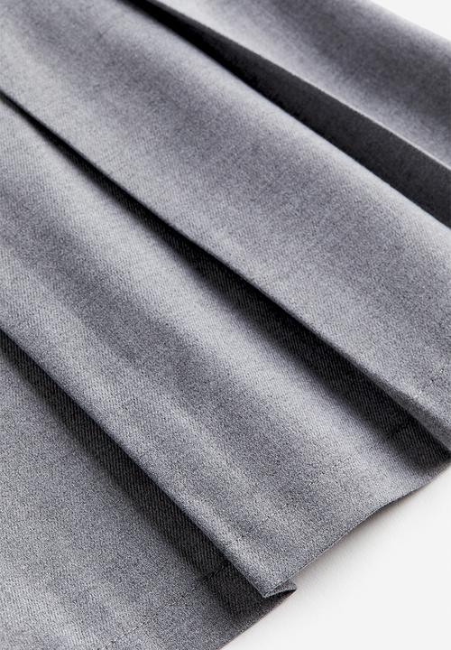 H&M - Pleated a-line skirt - grey
