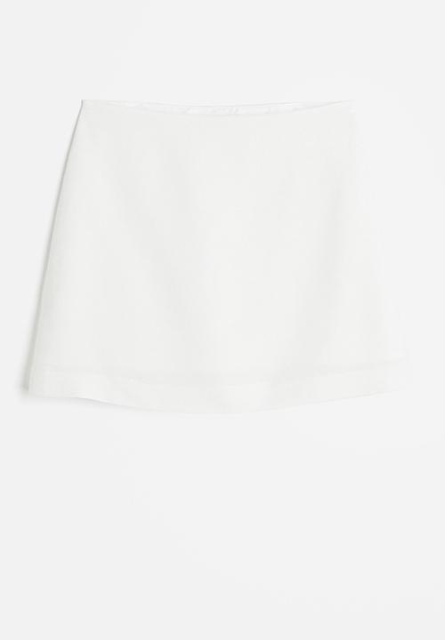 H&M - Mini skirt - white