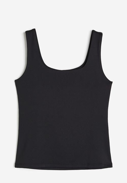 H&M - Microfibre vest top - black