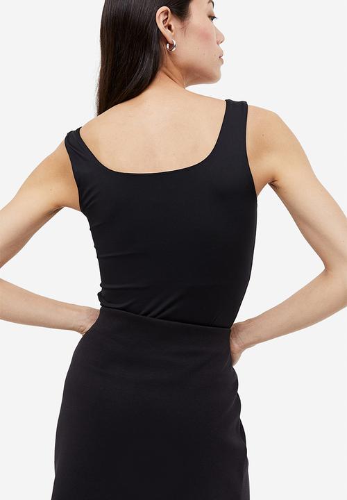 H&M - Microfibre vest top - black