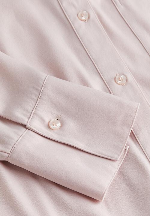 H&M - Shirt with a sheen - light pink