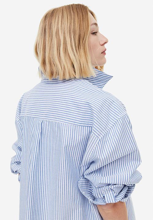 H&M - Oxford shirt - blue/stripe
