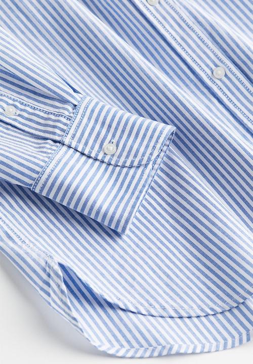 H&M - Oxford shirt - blue/stripe