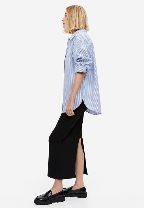 H&M - Oxford shirt - blue/stripe