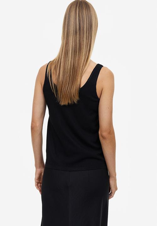 H&M - Mama ribbed vest top - black