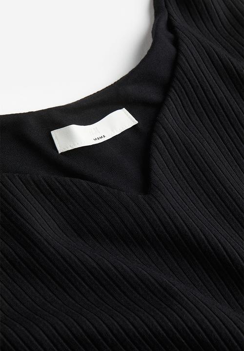 H&M - Mama ribbed vest top - black