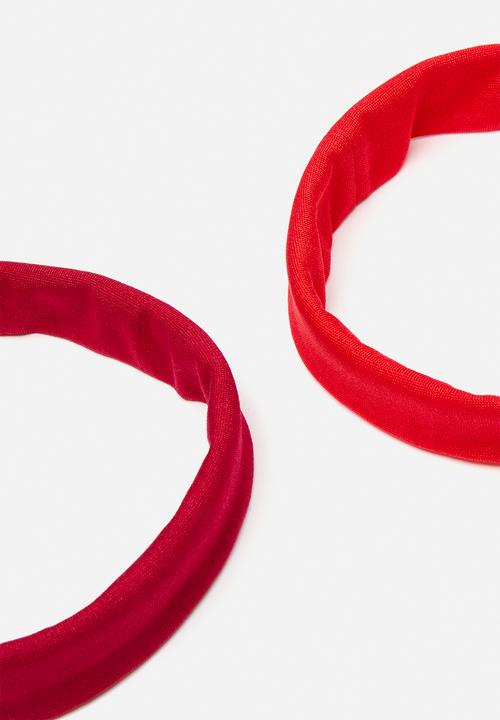 Superbalist - Ruby headband 2 pack - red/burgundy