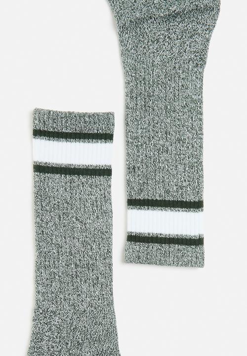 Cotton On - Active Tube Sock - Forest Green Marle