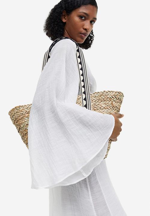H&M - Long wrap dress - white
