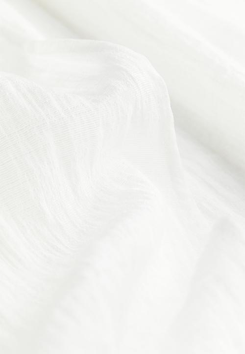 H&M - Long wrap dress - white