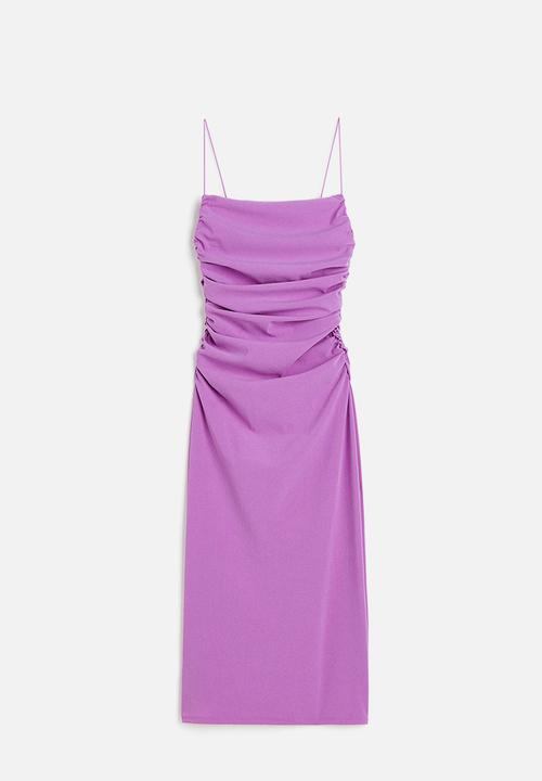 H&M - Draped bodycon dress - purple
