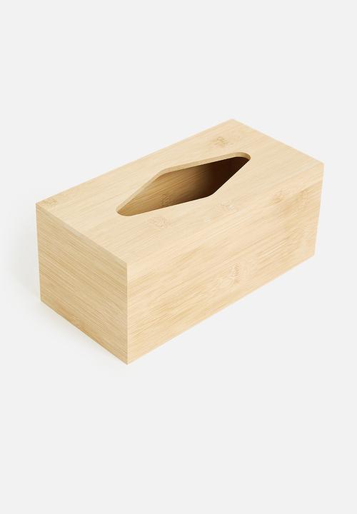 Storage Solutions - Bamboo tissue box - natural