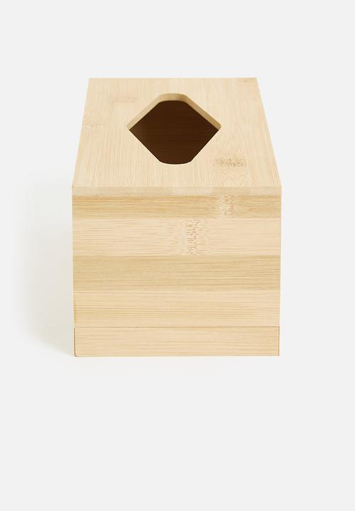 Storage Solutions - Bamboo tissue box - natural
