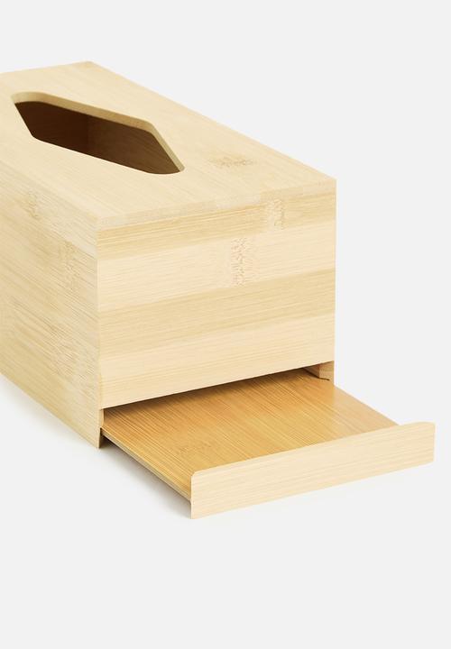 Storage Solutions - Bamboo tissue box - natural