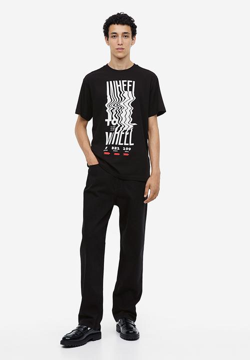 H&M - Regular fit t-shirt - black