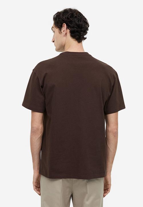 H&M - Relaxed fit printed t-shirt - brown