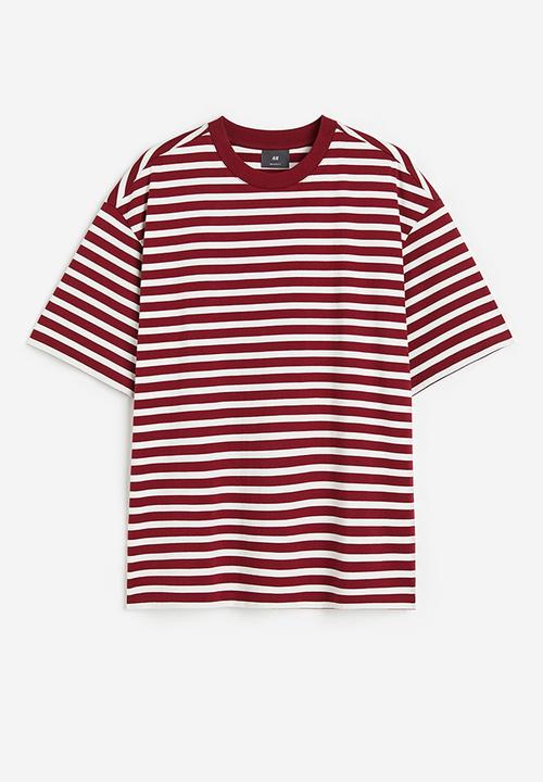 H&M - Relaxed fit cotton t-shirt - red
