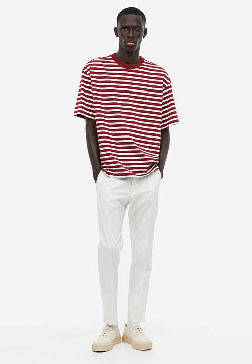 H&M - Relaxed fit cotton t-shirt - red
